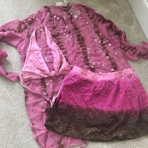 Brand New Pink bathing bikini with cover up